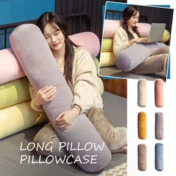 Cylindrical Pillow Case Soft Long Pillow Cover Corduroy Comfortable Pillow Case Cushion Cover Neck Bolster Pillow Roll Headrest