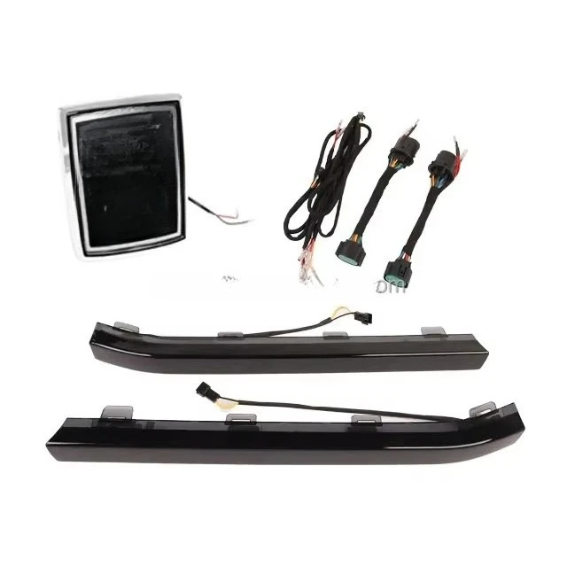 New Grille Light Bar Illuminated Crystal Car Emblem Front Logo Running Lamp Lighting Kit For GWM Tank 300 Accessories