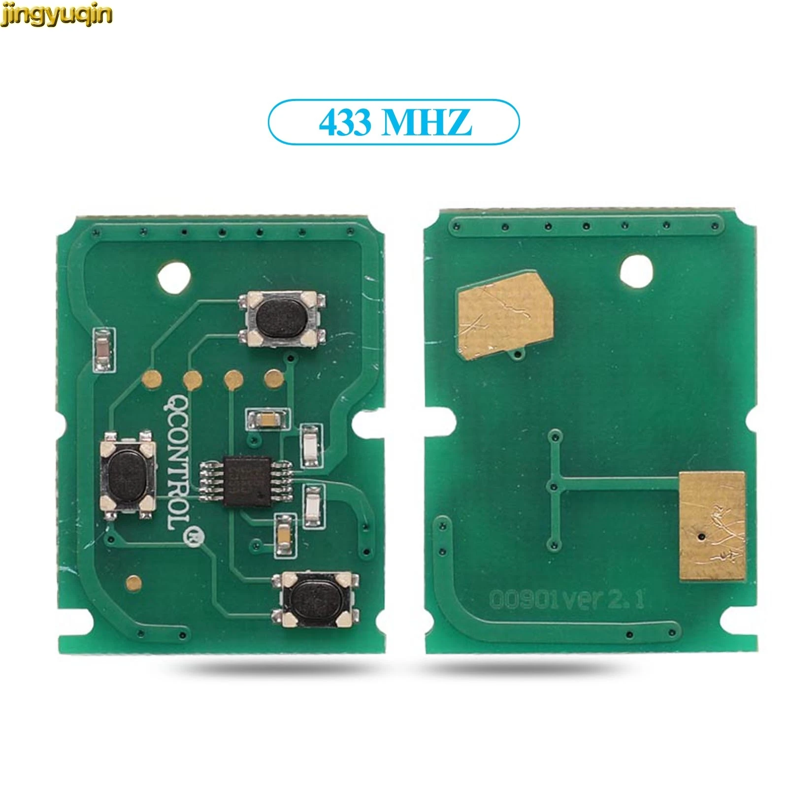 Jingyuqin chave remota completa do carro com chip 4D60/63 interruptor 315/433MHZ para Ford Focus 2 Fiesta Transit Mondeo MK3 3 botões FO21/HU101