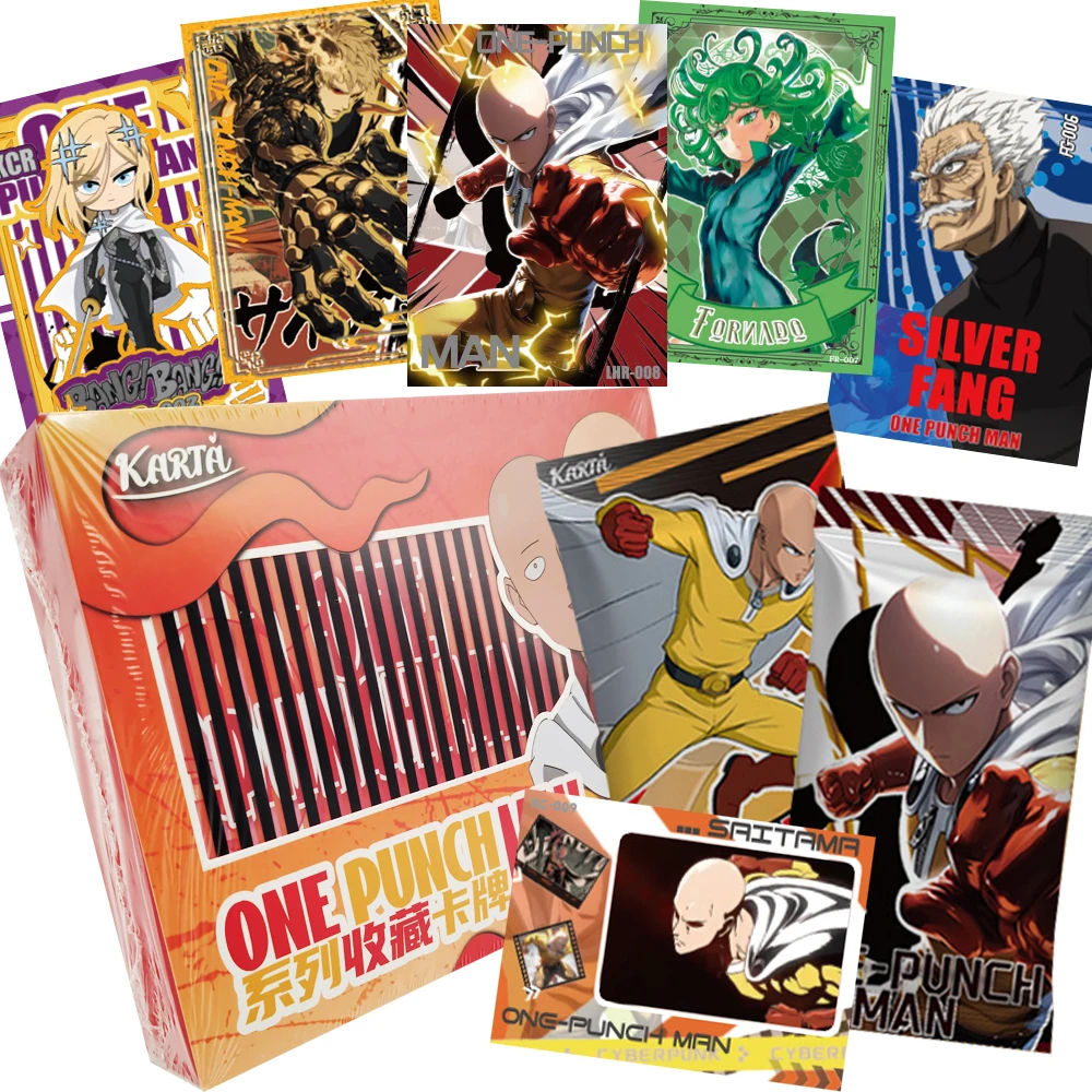 

Japanese Anime One Punch Man Rare Collection Cards Genos Saitama Unique Exquisite Creative Grating Cards Boys Girls Trendy Gifts