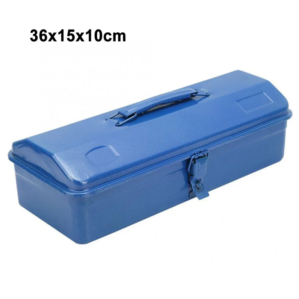 28x16x12cm Metal Tool Box Mechanical Toolbox Multiple Size Options Secure Metal Latches Thickened Bottom Design
