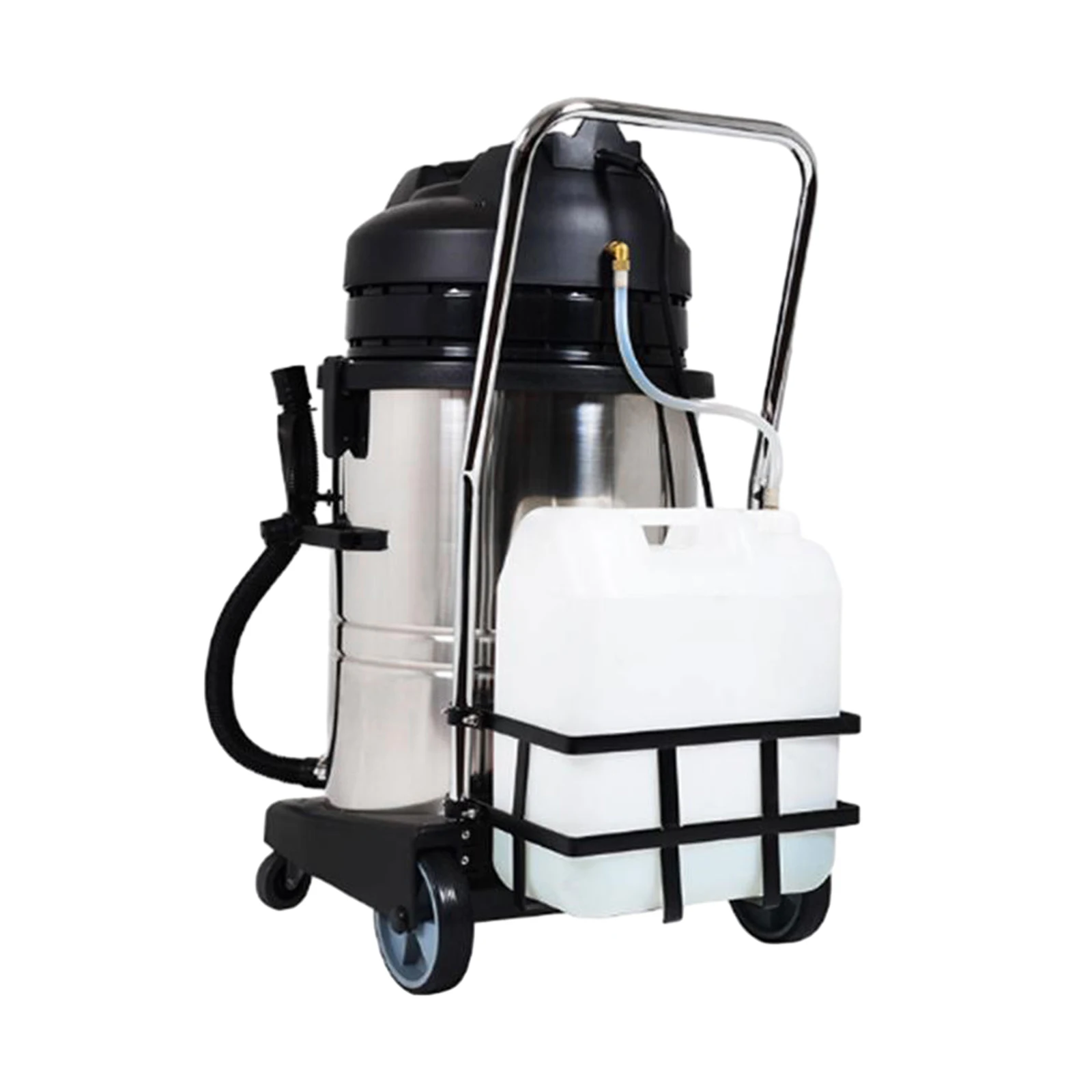 60L/15.85gal Commercial Carpet Cleaner Machine, 2110W Heavy-Duty Extractable Vacuum Washing Machine with Wheels, Waterproof