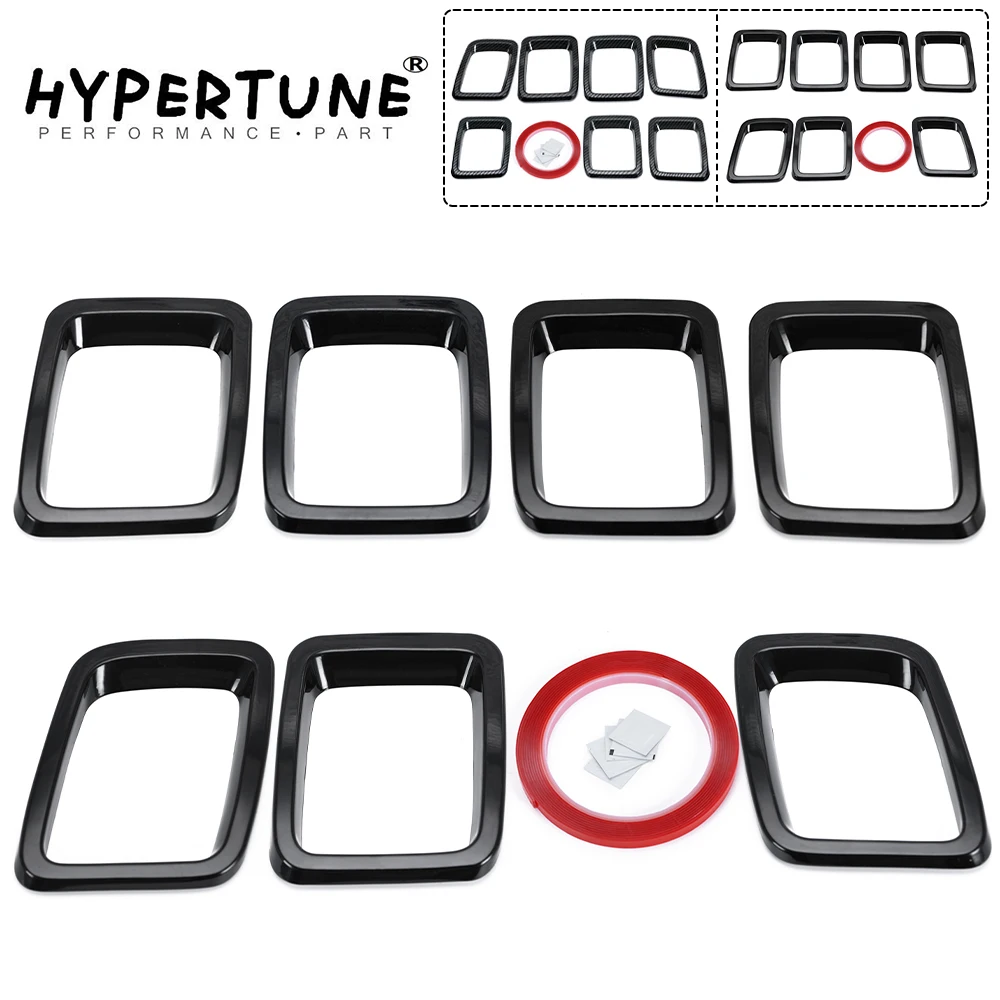 7PCS Car Front Grille Cover Grill Ring Inserts Frame Trims Kit Fit Suitable For Jeep Compass 2017 2018 2019 2020 Inserts Cover