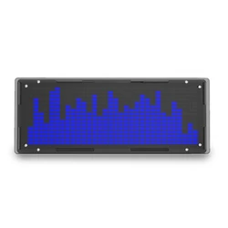 LED Muziek Spectrum Display DIY Kit 16X32 Ritme Licht Klok 8 Soorten Spectrum Modus SMD Soldeer Display Licht, Blauw