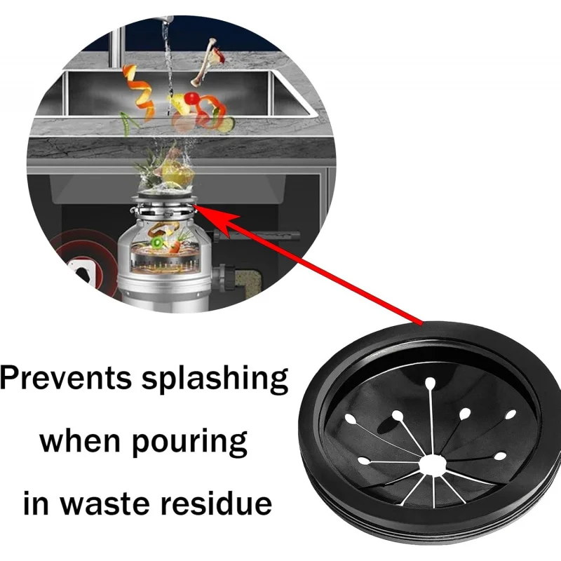 حاجز حوض التخلص من القمامة، سدادات تصريف المطبخ متعددة الوظائف، 3-1/8 بوصة Spla #5