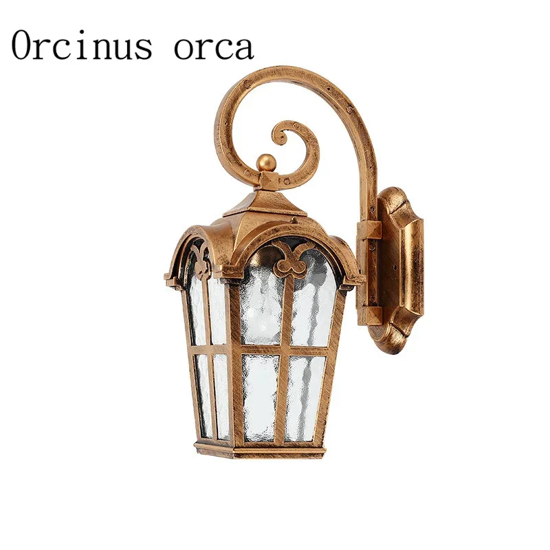 European waterproof outdoor wall lamp wall lamp in ancient Rome outdoor garden balcony corridor wall lamp free shipping