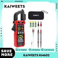 KAIWEETS KC602 Smart Digital Clamp Meter, 6000 Counts True-RMS, Auto Range, AC/DC Current, NCV Detection Function