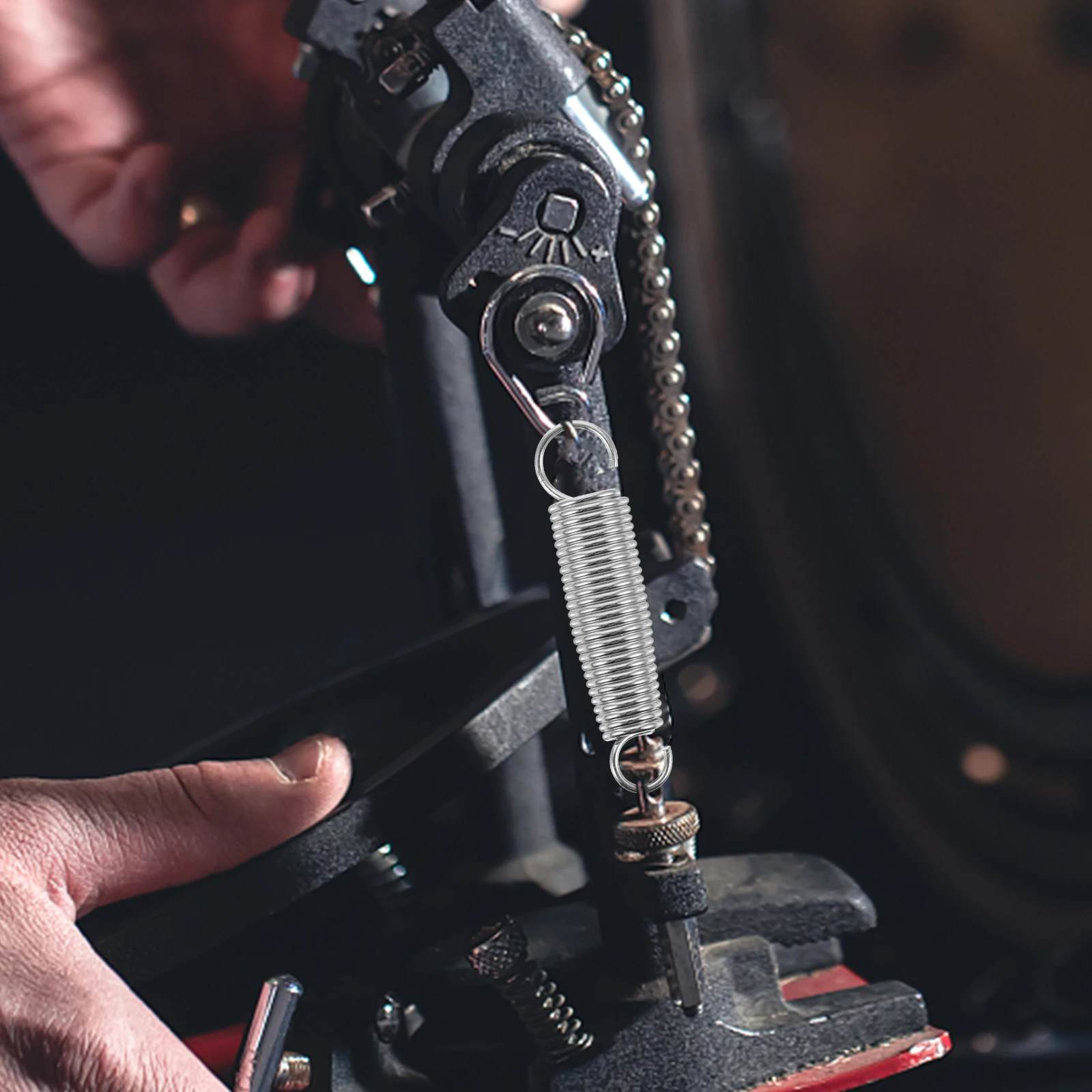

Drum Foot Pedal Spring Durable Metal Parts Percussion Hammer Cam Tensioner Replacement Bass Springs Accessories