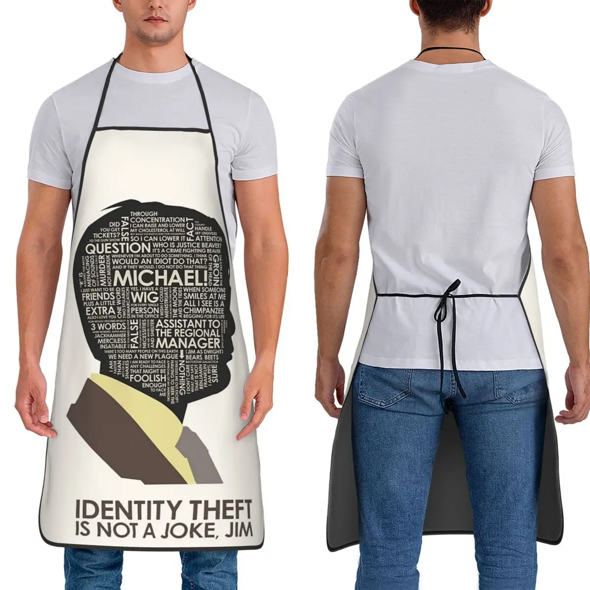 

Theft Identity Theft Is Not A Joke, Фартуки Джим Дуайта Шрута Шеф-кухар Кулинария Столик Нагрудник Кухонный комнат для уборки для женщин и мужчин