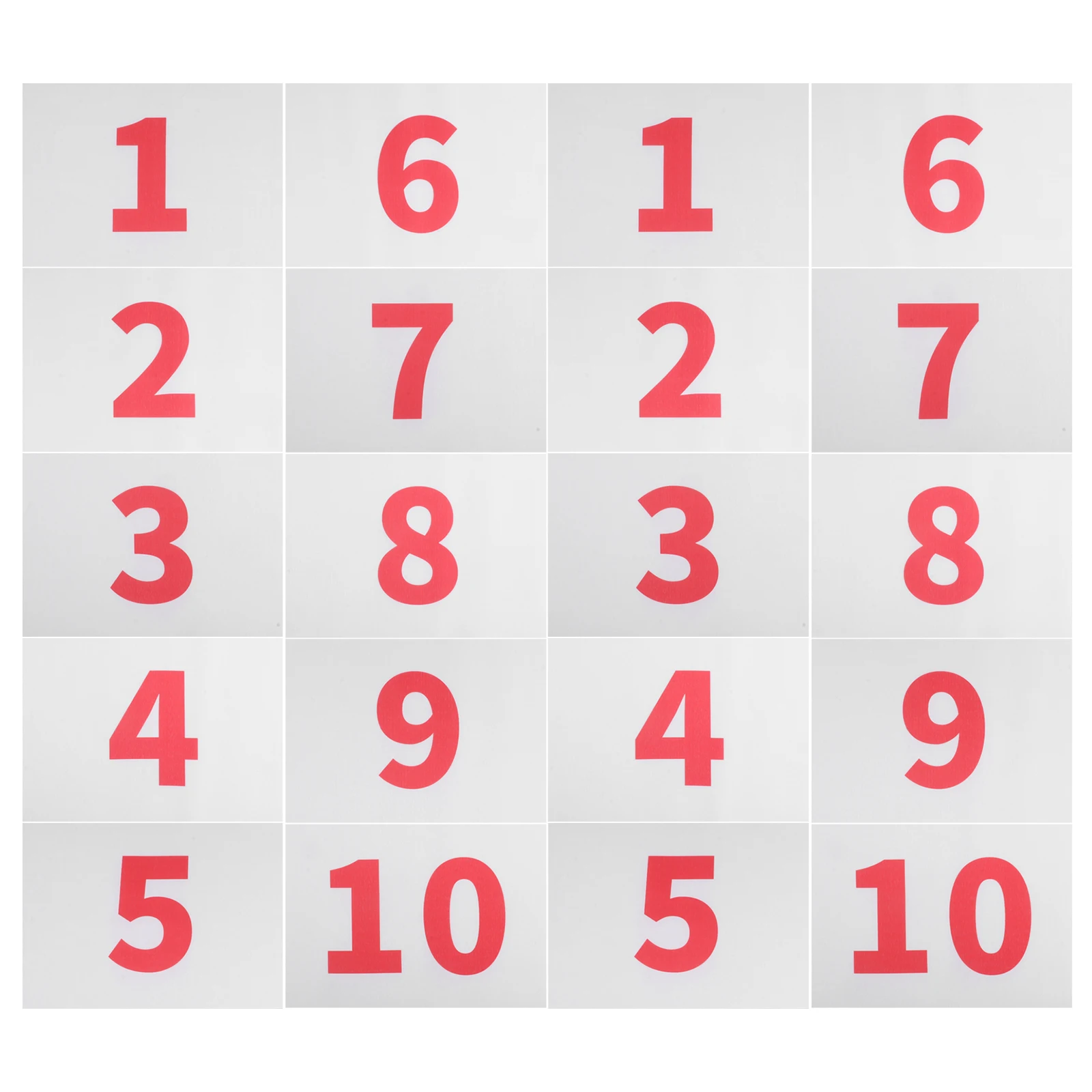 

50Pcs Race Bibs Lightweight Weather Resistant for Marathon Running Events Clear Number