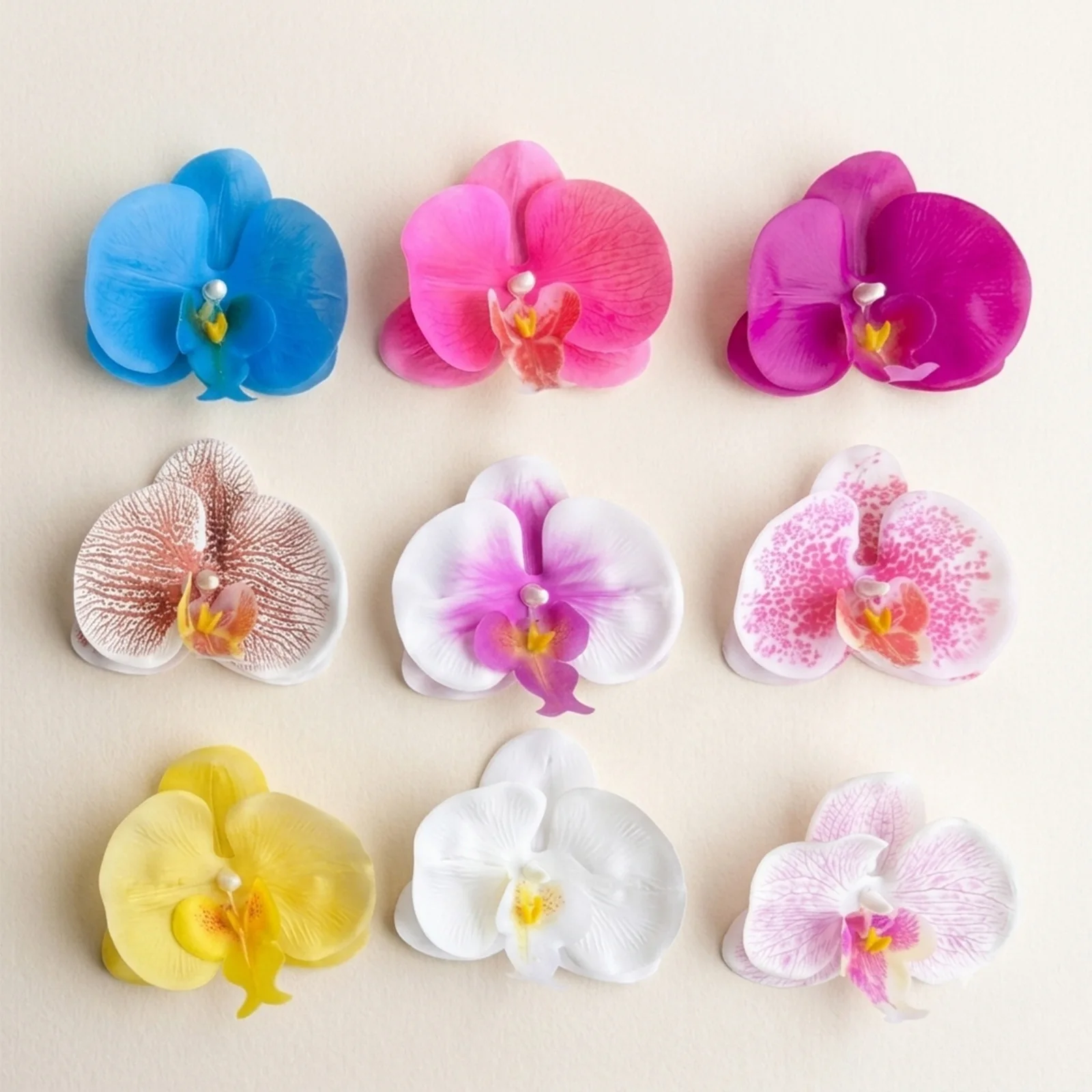 100pcs Handmade Faux Phalaenop - đánh giá và giá Hair Clips