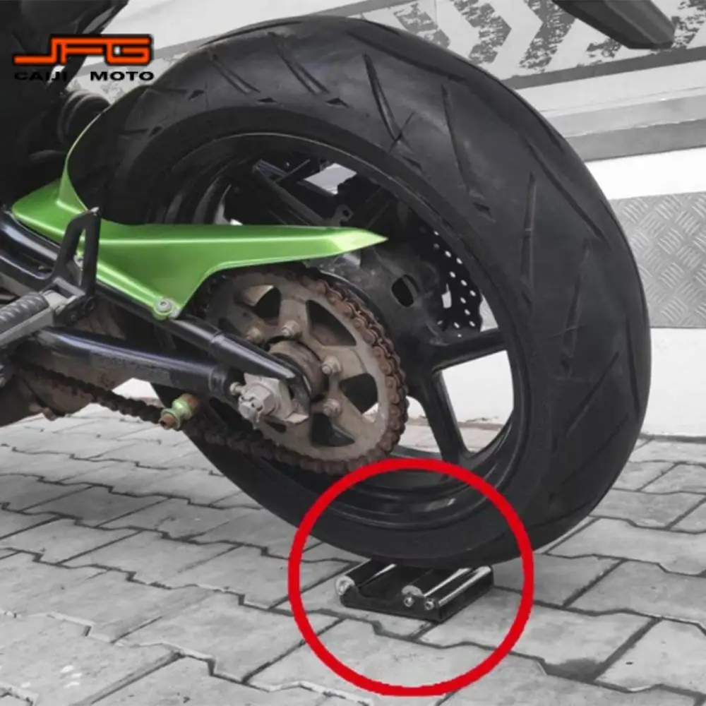 Staffa per pulizia ruote moto Staffa per lavaggio pneumatici portatile per KTM Yamaha Suzuki Kawasaki BMW Honda universale per bici da strada