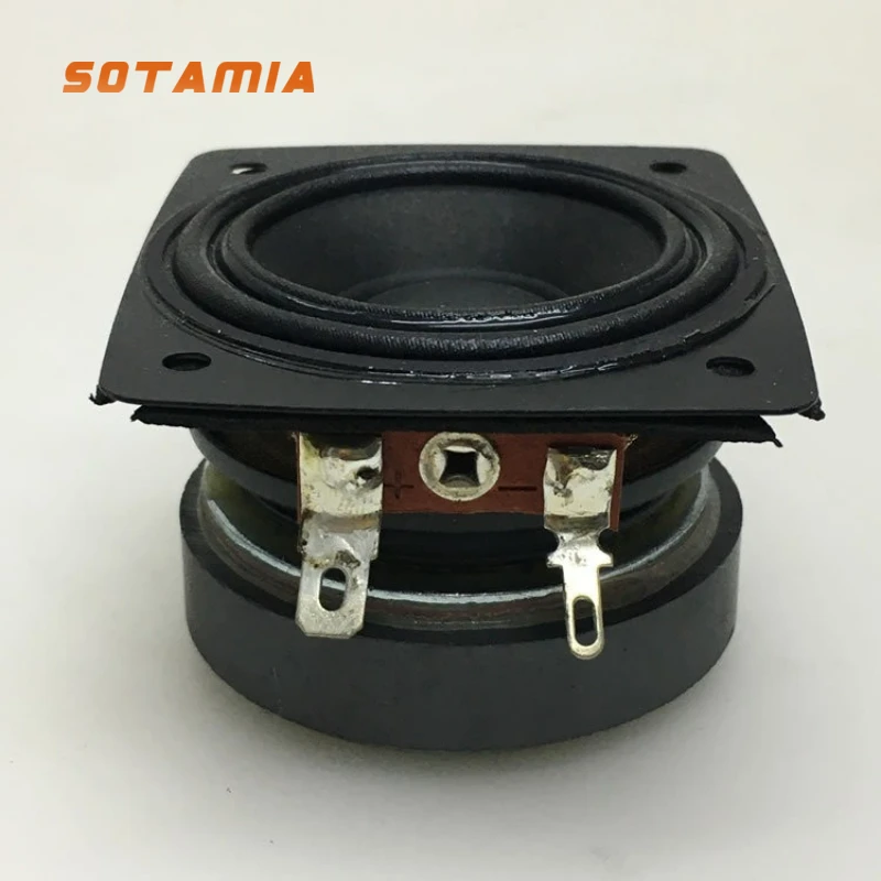 SOTAMIA 2 قطعة 2 بوصة كامل المدى مكبر هاي فاي 8 أوم 18 واط المزدوج المغناطيسي الصلب عالية الطاقة قوي باس المتكلم المنزل الذكية مكبر الصوت