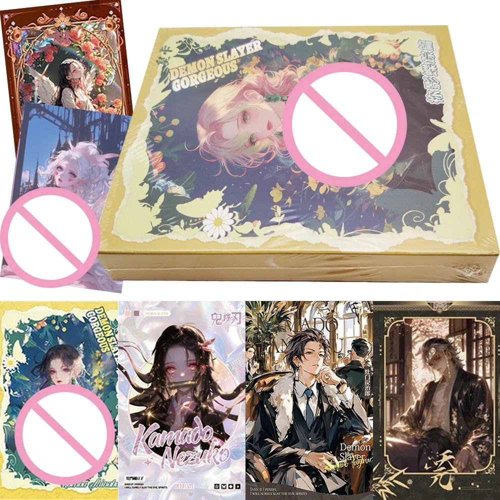 

Wholesale Demon Slayer Anime Color Paper Collection Cards Dreamy Exquisite Creative Popular Character Rare Cards Kids Toys Gifts