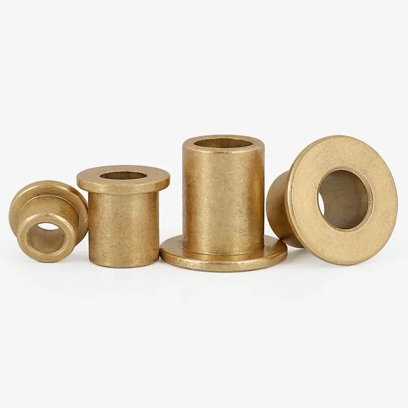 2/5PC Inner Diameter 3/2/4/5MM Powder Metallurgy Oil Bearing with Edge Step Shoulder Flange Flange Bushing Flanged Copper Sleeve