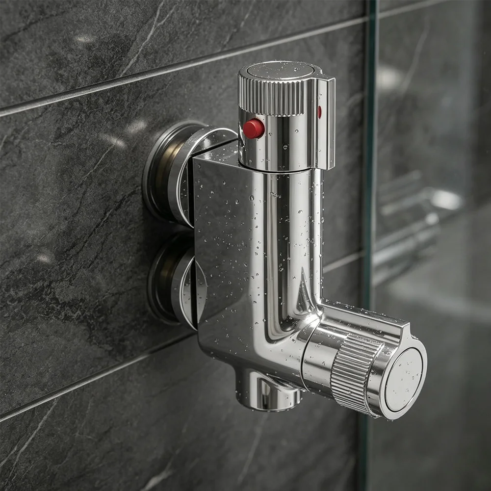 For Caravan Thermostatic Shower Mixer for Bidet Sprayer Bathroom Vertical Setup Used in Yachts Boats and for rv Shower Areas