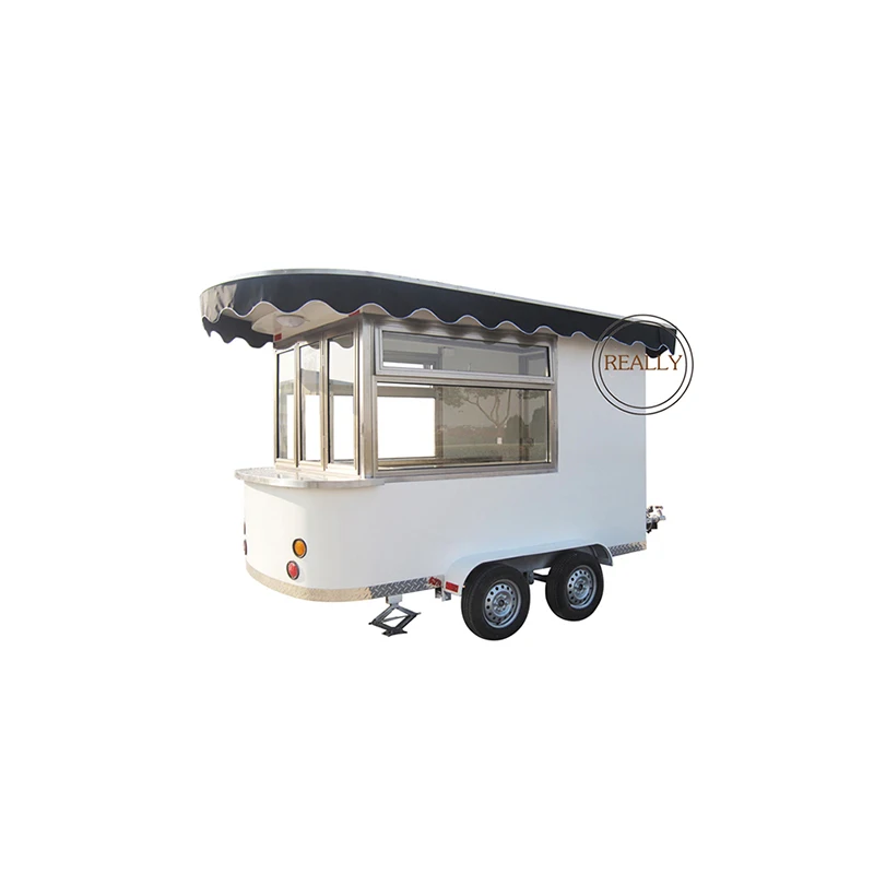 Small Mobile Food Vending Cart With Yogurt Machine Street Concession Food Trailer Ice Cream Food Kiosk For Sale