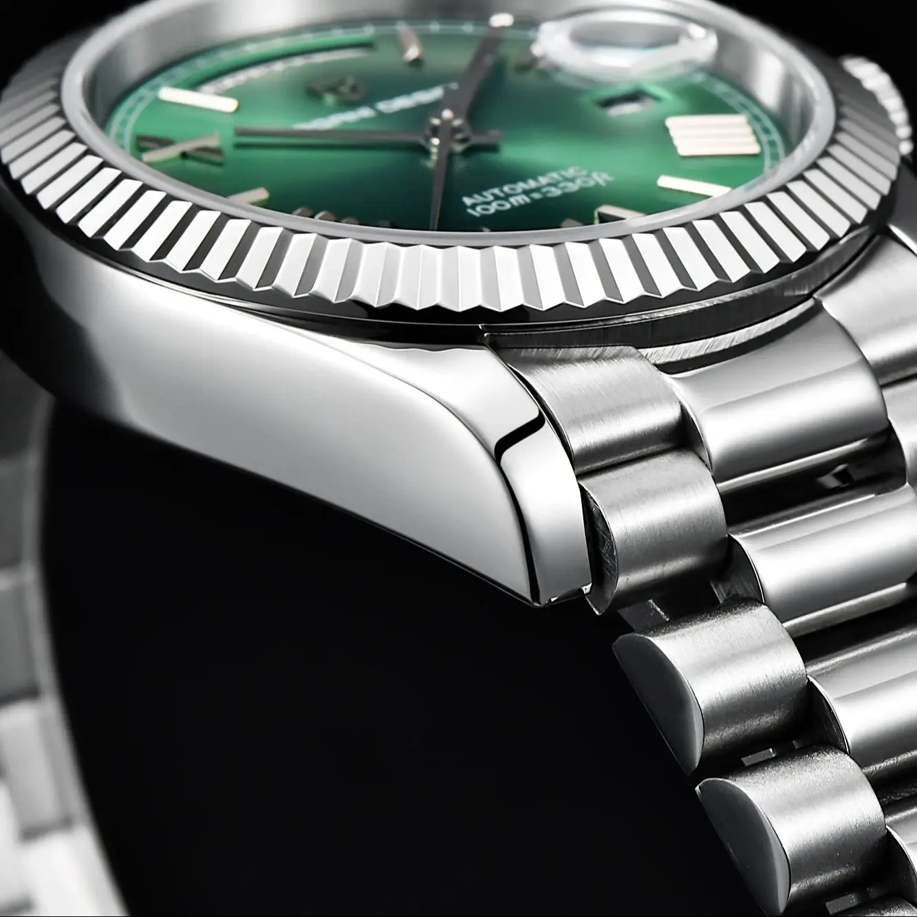 PAGANI DESIGN Men's Watches Green Luxury Automatic Watch For Men ST16 Mechancial Wrist watch Men For 2025 New Stainless steel