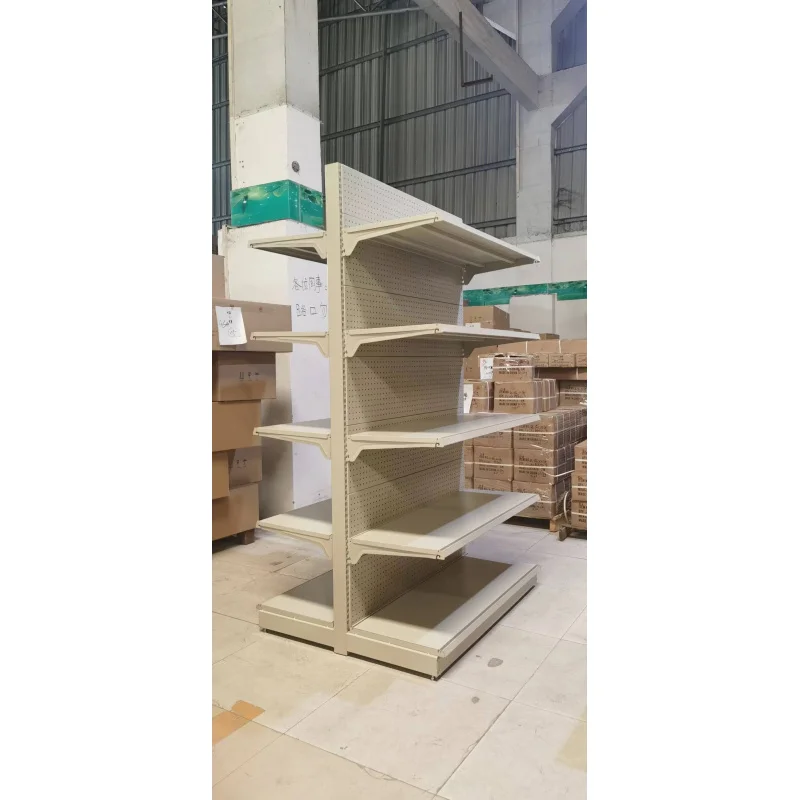 Personalizado Resistente Único Lado Display Comercial Racks, prateleiras De Gôndola De Supermercado