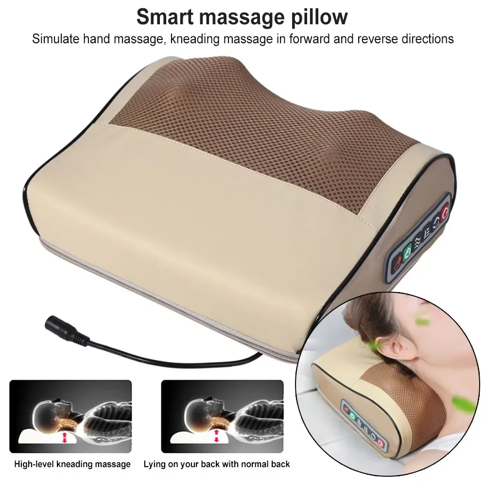 Electric Neck Massager Pillow Multifunctional Massage Pillow Device Massageador Relaxation Pillow Massager