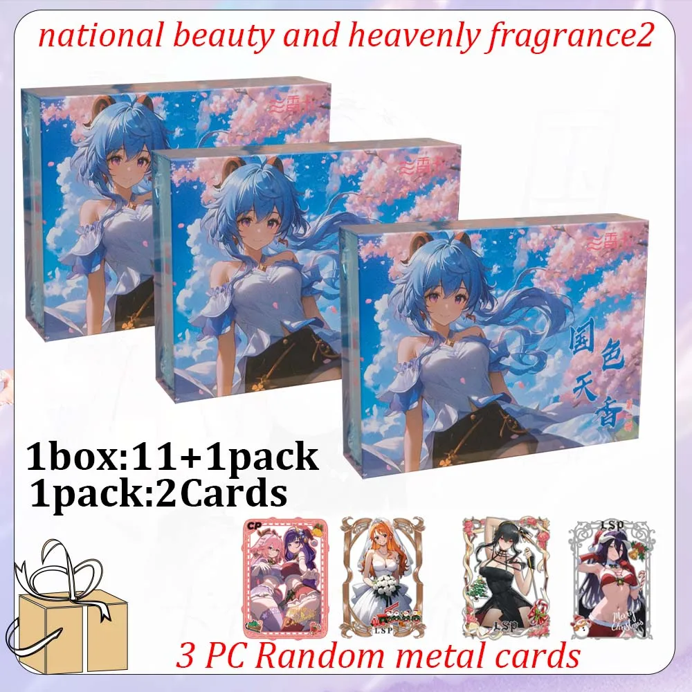 Goddess Story National Beauty & Heavenly Fragrance 2 Collection Cards Acg TCG Booster Box Bikini Spicy Doujin Toy Gift for Girls