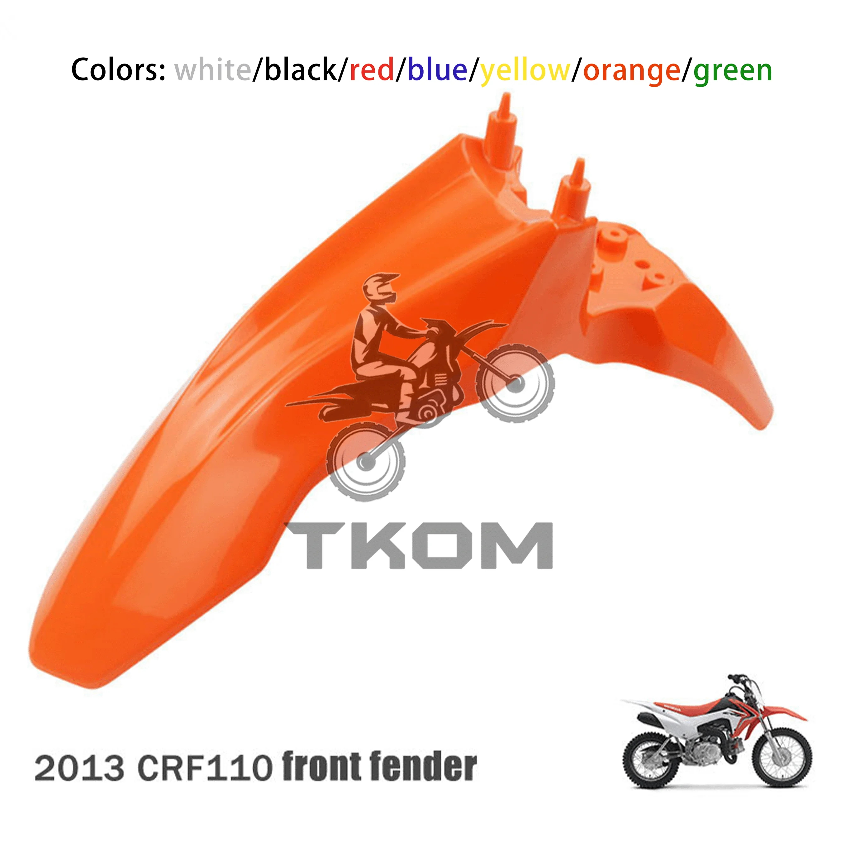 

Motorcycle Front Fender Mudguard Universal Fit for Honda CRF 110 Plastic Plate Motocross Modified Parts Enduro