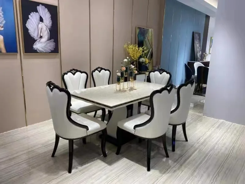 Modern design luxury 8 or 10 seater 2m or 2.4cm marble dining table