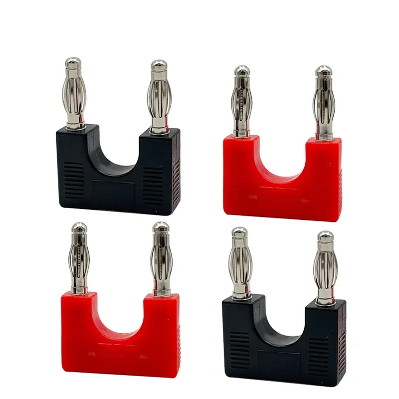 10pcs 4mm Banana Plug Electrical Connector Short-circuit Plug Terminal Couple Adapter J.20004