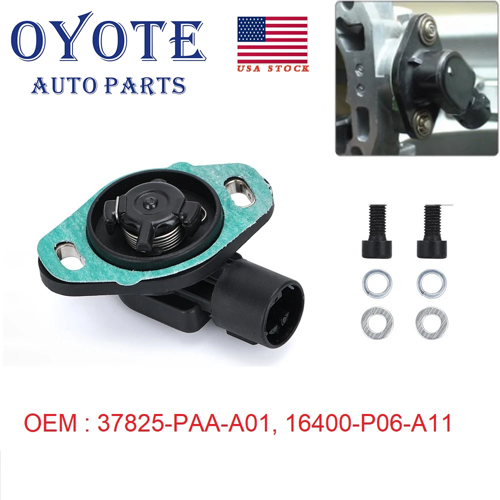 Oyote 37825paaa01 16400p06a11 kit sensor de posição do acelerador tps para 1988-2001 honda accord crx crv civic acura integra 30600p5k70