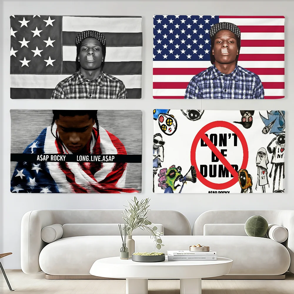 Amerikanischer Rapper A-Asap R-Rocky Flagge, geeignet für Party, Club, Outdoor, Innenbereich, Wandkunst, Dekoration, Banner, Geschenk