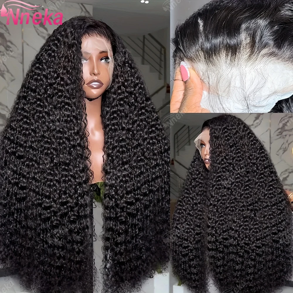 

38 40 Inch Deep Wave 13x6 13x4 Lace Front Human Hair Wig 250% Remy Curly Transparent Lace Frontal Wig Human Hair For Black Women