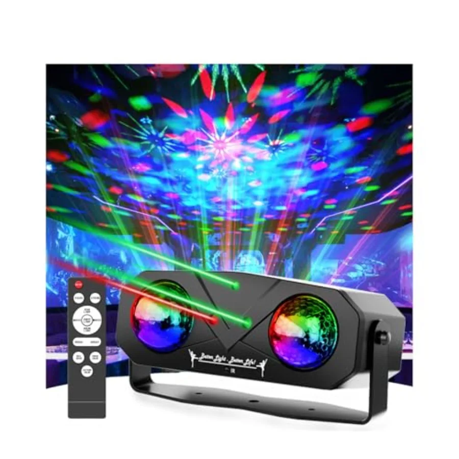 

Strobe Ocean Star Projector Dj Dance Sound Activated with Remote Control Stage Rave for Parties Bar Birthday Wedding KTV Christ
