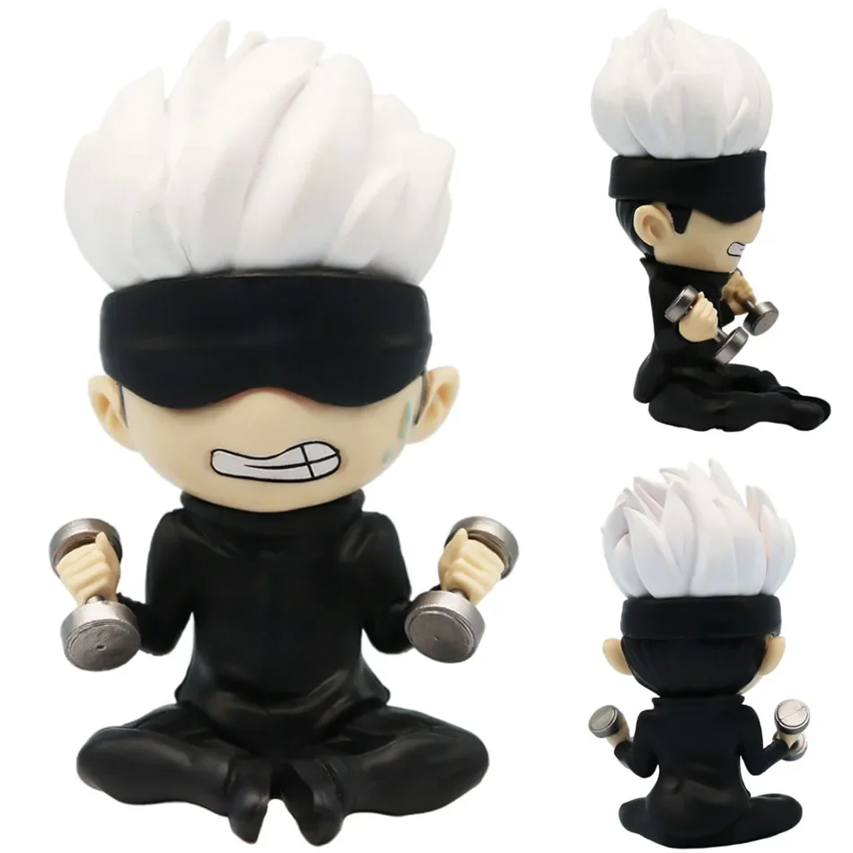 The 10cm Jujutsu Kaisen Figure Itadori Yuji Gojo Satori Fushiguro Megumi Kugisaki Kawaii Toy Car Decoration PVC Model Gift