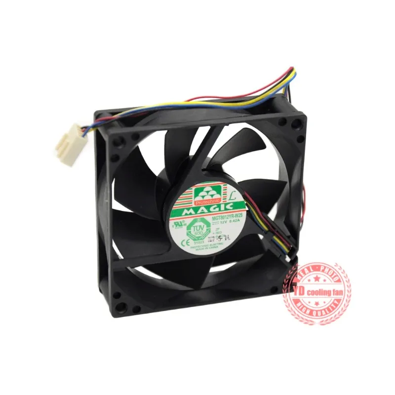JFG For MAGIC Protechnic MGT8012YR-W25 8025 12V 8CM Cooling Fan