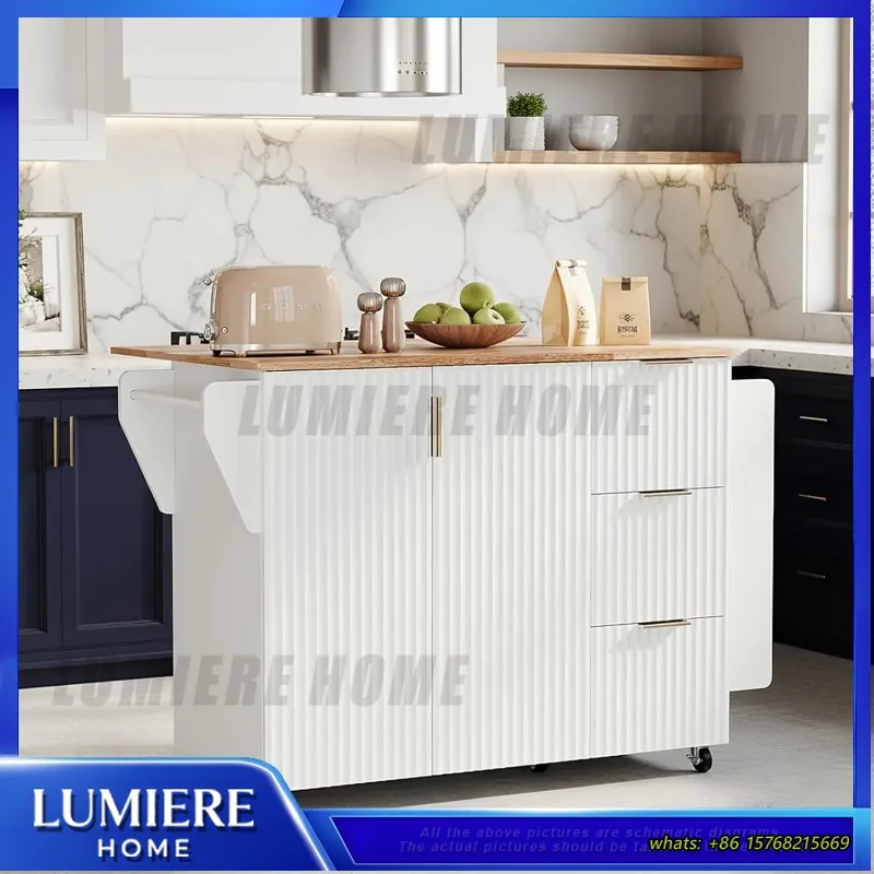 chariot-de-cuisine-cannele-avec-roulettes-tiroirs-de-rangement-pliable-portable-comptoir-extensible-blanc-taille-personnalisee