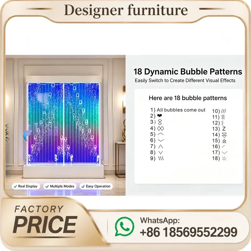 Digital Control Programmable LED Bubble Wall Acrylic Water Bubble Room Divider