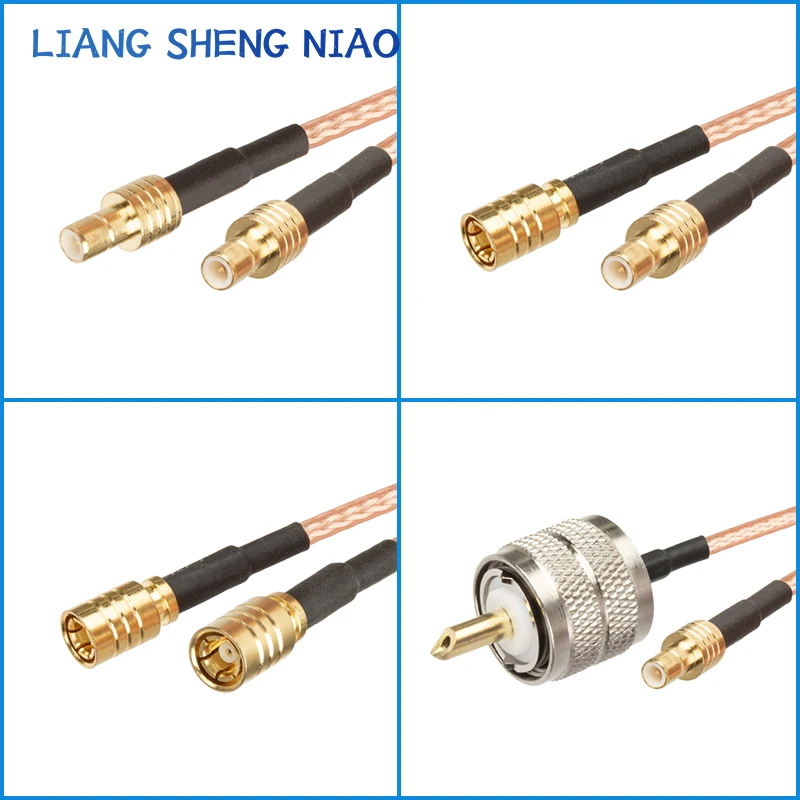 RG316 coaxial Cable SMB Male Female Plug to UHF N BNC 50 Ohm RF Extension Cable Connector Adapter SMB series RF Jumper Pigtail