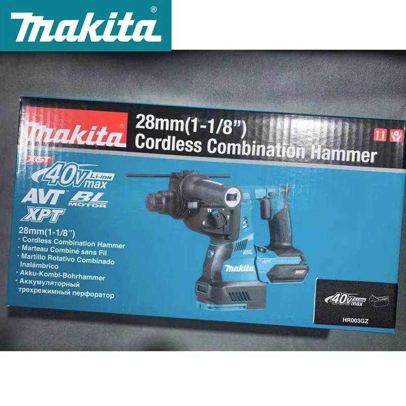 Makita HR003G Rotary Hammer 40V Lithium Battery 28 mm (1-1/8″) Cordless Combination Hammer SDS-PLUS Bits Handle Power Tools