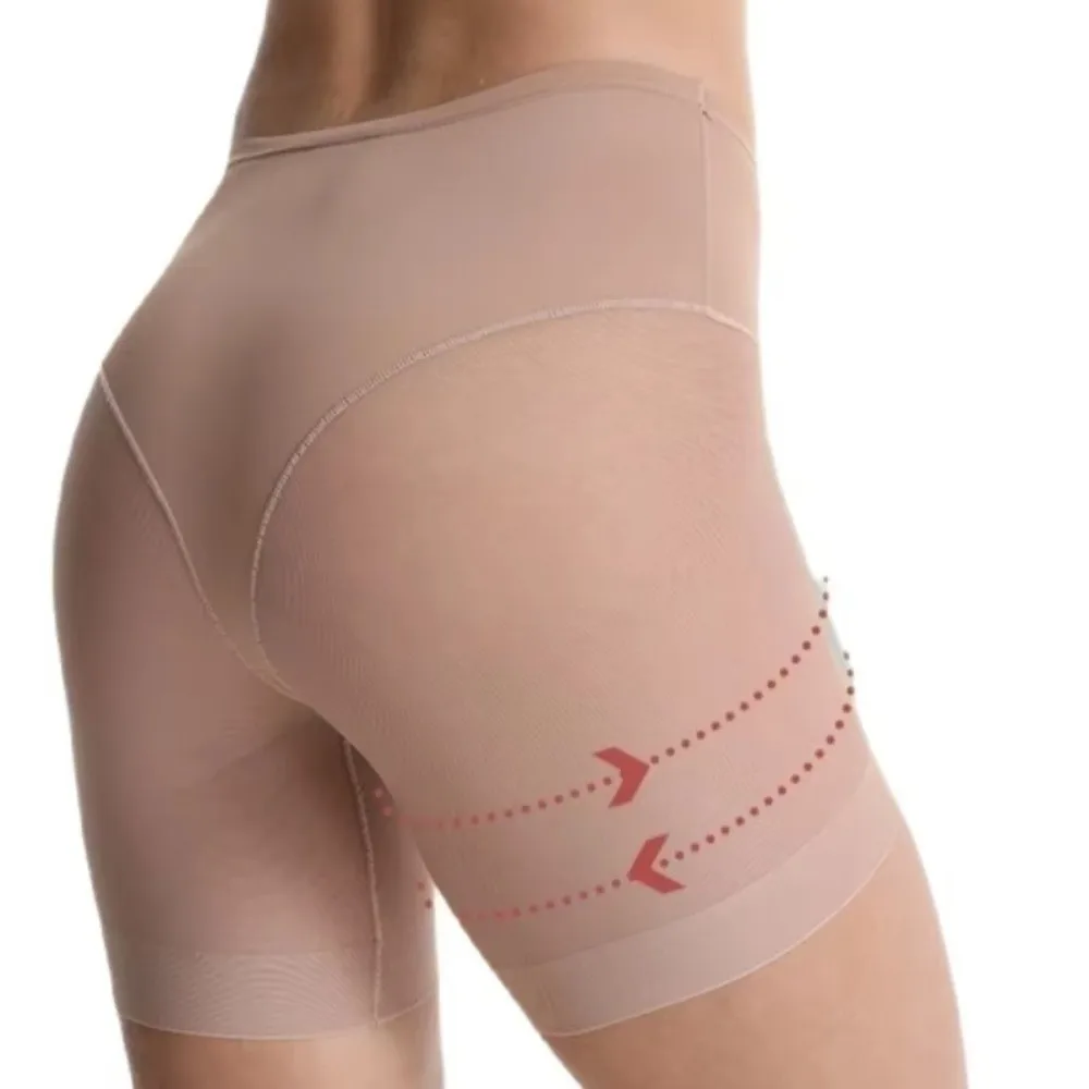 

Comfortable Mid Waist Seamless Underwear Breathable Soft Shorts Panties Ice Silk Thin Elasticity Safety Pants Summer