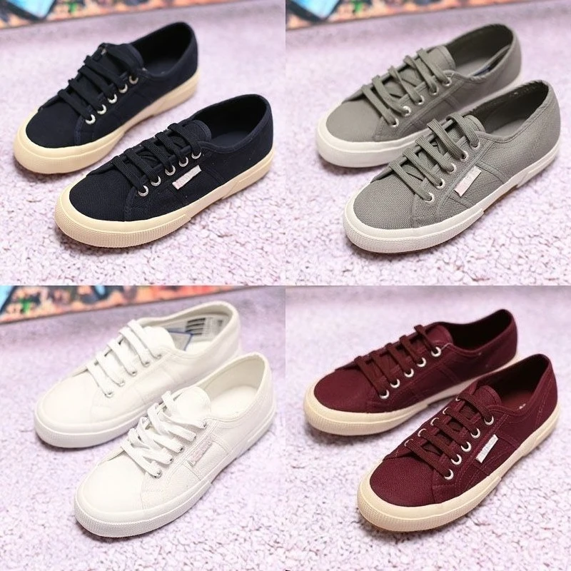 

Повседневные белые кроссовки для мужчин 2026: Новые универсальные низкие кеды в стиле SUP 2750 Classic Canvas, корейский дизайн, унисекс