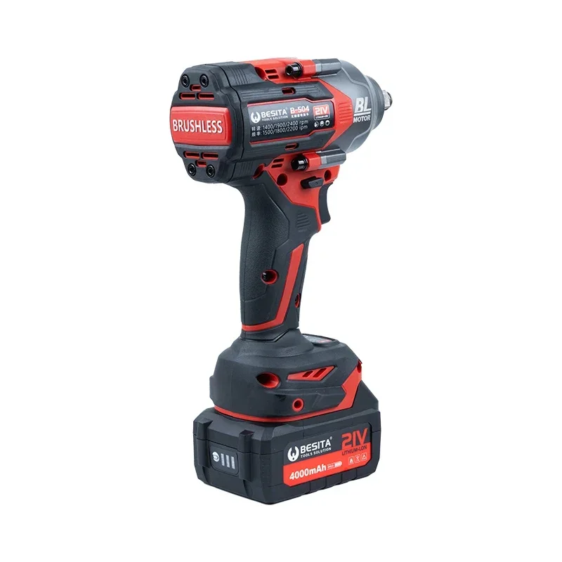 880NM 550NM Dual Battery Long Battery Life Electric Torque Impact Cordless Wrench