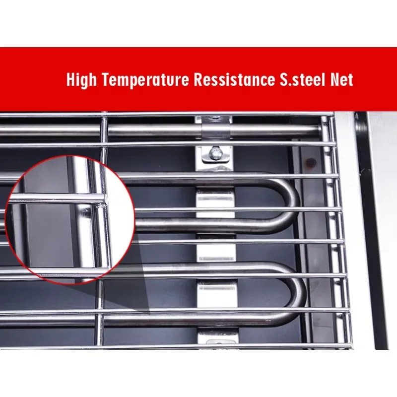 Smokeless Electric Barbecue Grill Bbq with Precision Temperature Control Stainless Steel Body view 6