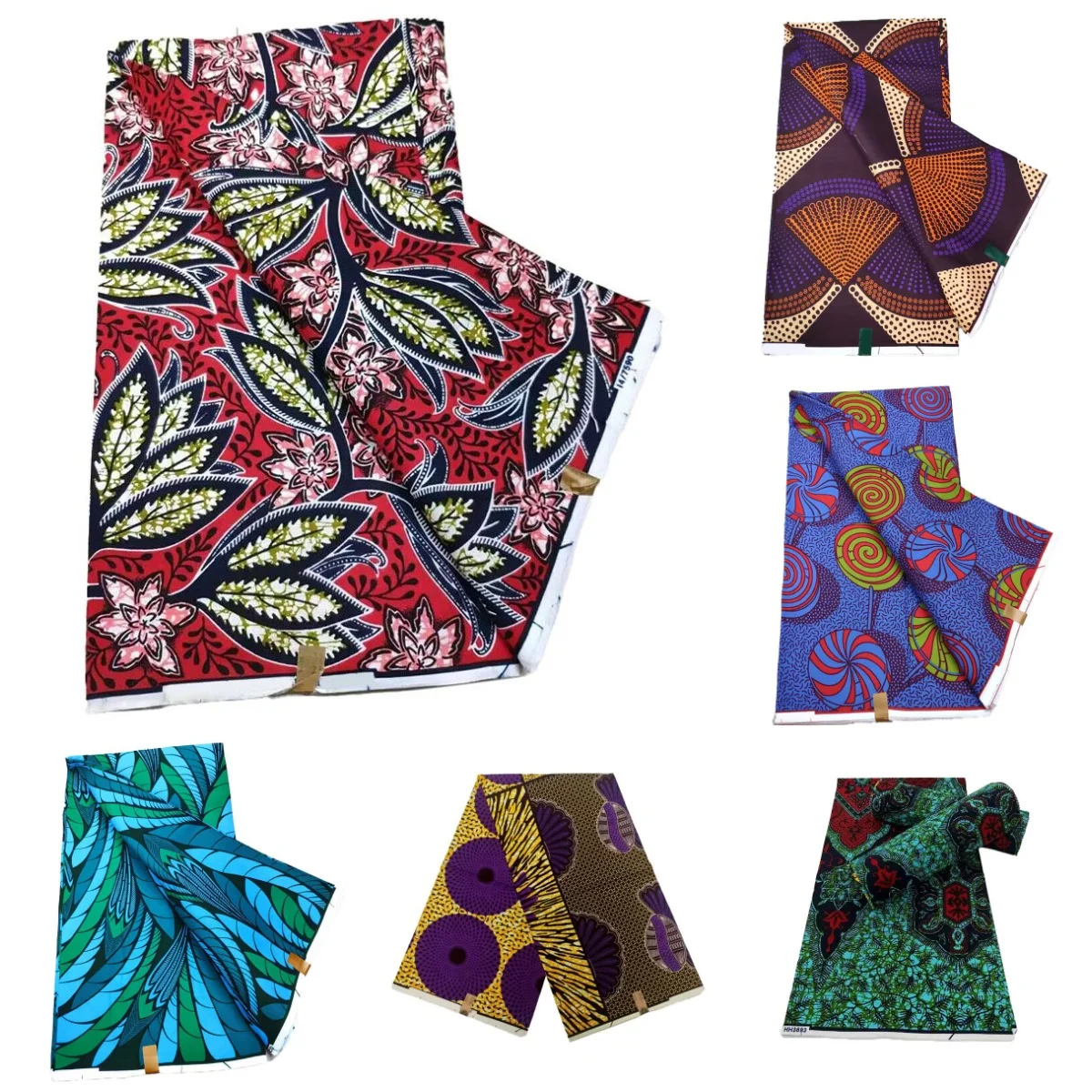 

Latest African Batik Prints Soft Fabric Nigeriaan Dutch Loincloth 100% Cotton Guaranteed Ankara Wax Cloth For Women Dress Sewing