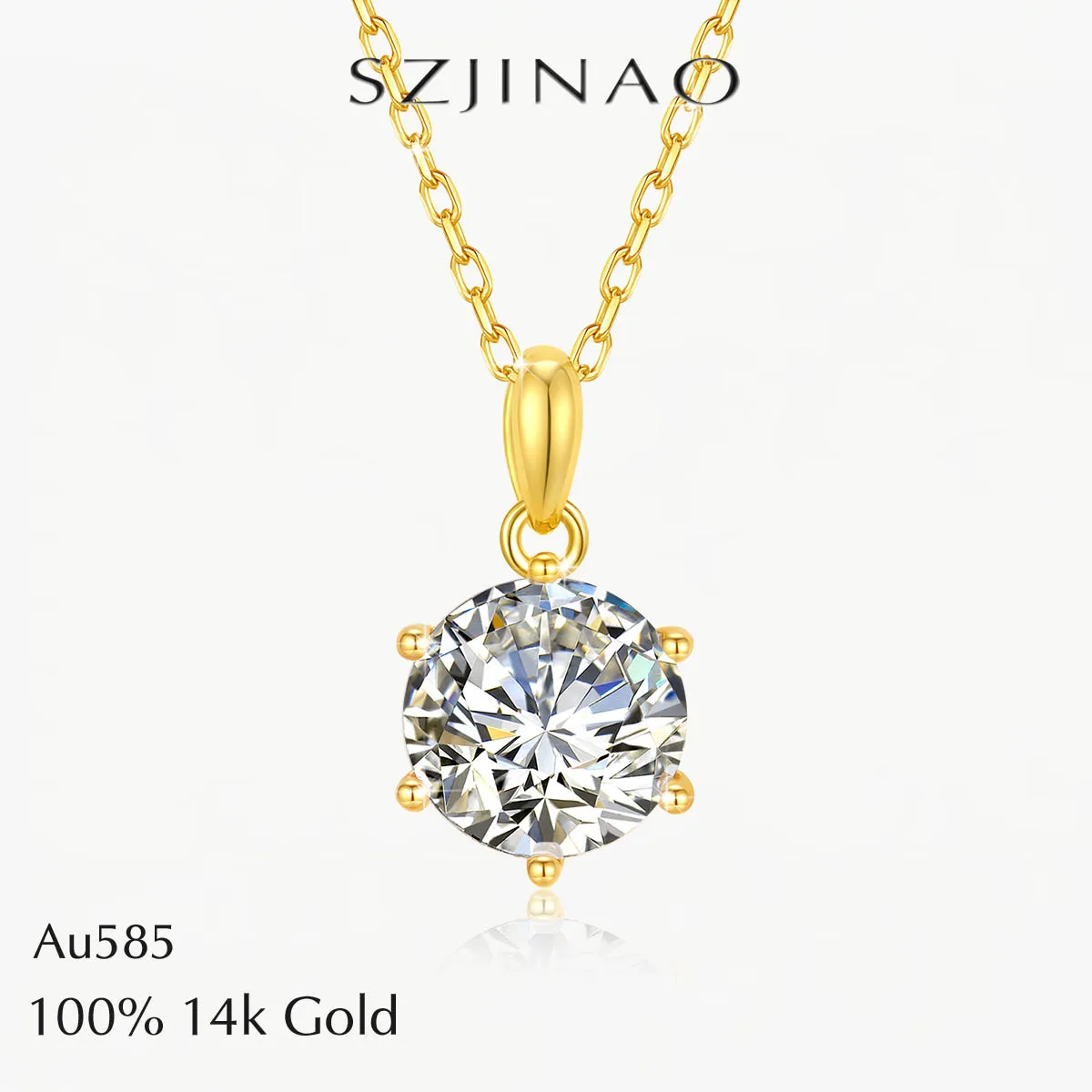 moissanite-diamond-necklaces-3ct-vvs1-14k-yellow-gold-round-shape-pendant-for-women-party-wedding-engagement-trendy-jewelry