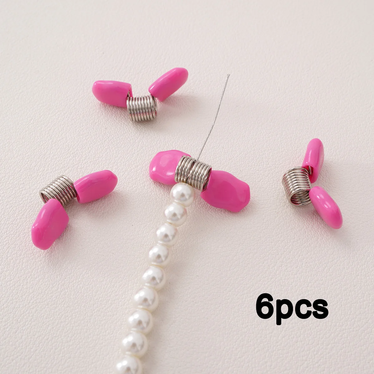 6pcs Bead Clasp Spring Beading Jewelries Small Stoppers