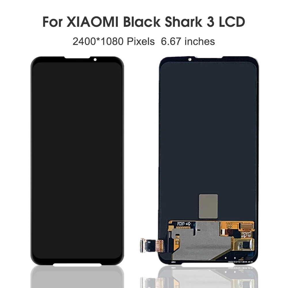 6.67\'\'For Xiaomi Black Shark 3 For BlackShark3 KLE-H0 KLE-A0 LCD Display Touch Screen Digitizer Assembly Replacement