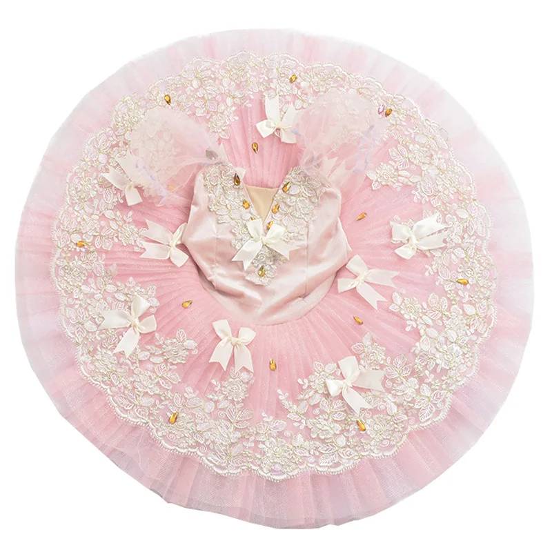 

Ballet Professional Tutu Dress Purple Adult Swan Lake Pancake Ballerina Stage Costumes Dance Ballet Leotard Tutu Dress