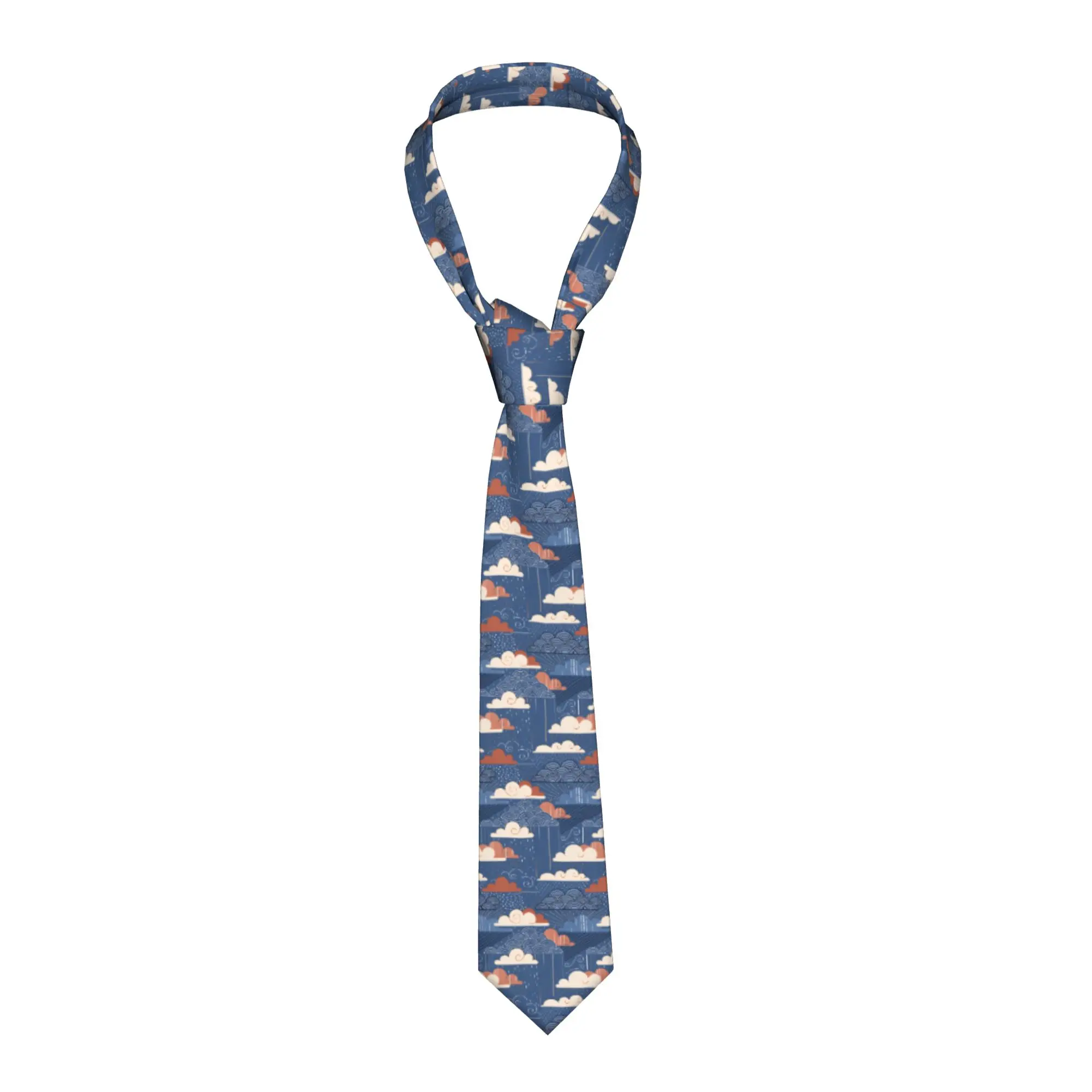 gravata-masculina-de-seda-com-estampa-de-nuvens-e-ceus-de-outono-estilo-art-deco-para-festas
