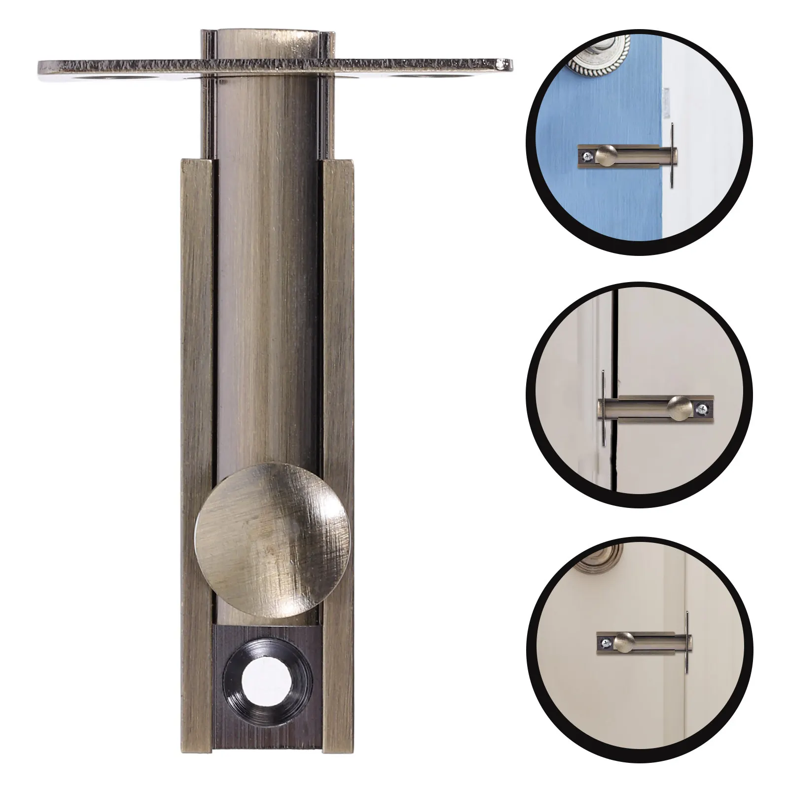 

Secure Right Angle Door Latch Lock Heavy Duty Slide Bolt for Bedroom Interior Doors Barn Sliding Patio Security Drop Latch Lock