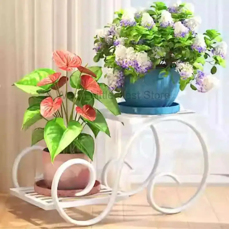 

Simple Modern Flower Stand Aesthetics Indoor Accessorie Organizer Flower Stand Living Room Decorations Plantenrek Home Furniture